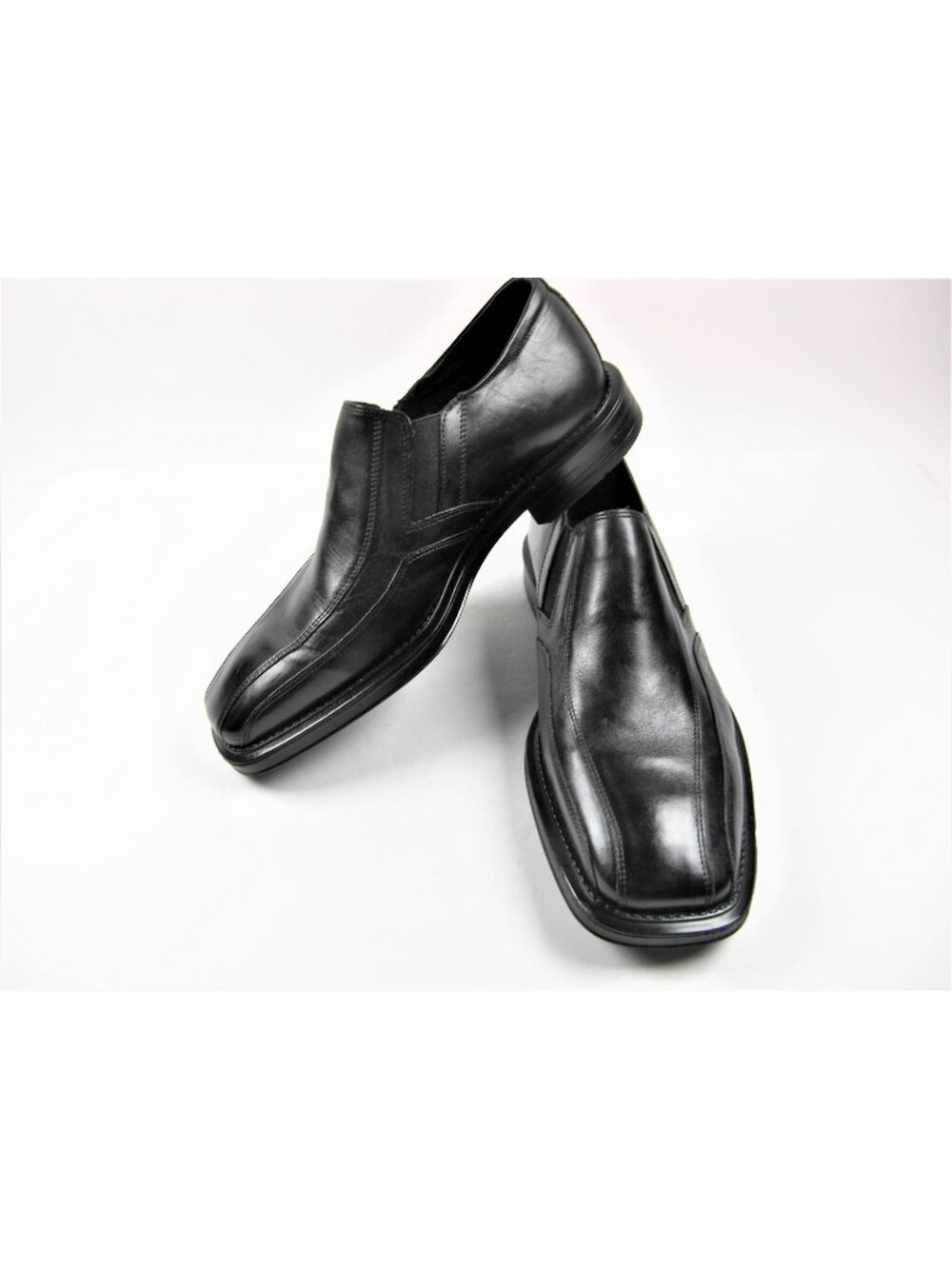 Alfani Men's Square Toe Black Oxfords slip on Dress Shoes Size 11 New